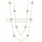 Van Cleef & Arpels Vintage Alhambra Necklace Yellow Gold 10 Motifs With Gray Mother Of Pearl