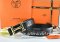 Hermes Reversible Belt Black/Black Crocodile Stripe Leather With18K Gold Idem With Logo Buckle