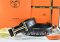 Hermes Reversible Belt Black/Black Crocodile Stripe Leather With18K Gold Idem Buckle