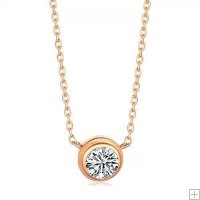 Diamants Legers De Cartier Necklace, Small Model Pink Gold, Diamond B7215700