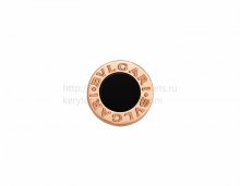 Replica BVLGARI BVLGARI MAKE YOUR PAIR Rose Gold Single Earrings Set with Onyx