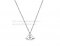 Replica Bvlgari Divas' Dream White Gold Openwork Necklace with White Gold Pendant with a Central Diamond