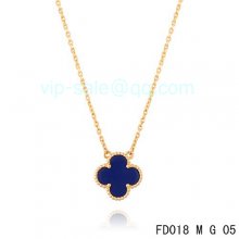 Replica Van Cleef & Arpels Vintage Alhambra Pendant In Yellow Gold