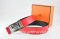 Hermes Reversible Belt Red/Black Togo Calfskin With 18k Silver Big H Buckle