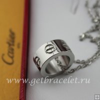 Imitation Cartier LOVE White Gold Necklace