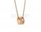 Replica Bvlgari B.zero1 Design Legend 4-Band Necklace in Rose Gold Set with Pave Diamonds