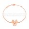 Van Cleef & Arpels Flowers Frivole Bracelet 1 Flowers Pink Gold With Diamond