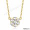 Cheap Van Cleef & Arpels Fleurette Pendant In Yellow Gold With Round Diamonds