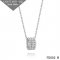 Van Cleef Arpels White Gold Perlee Pendant 3 Rows