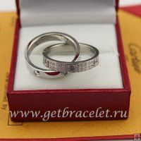 Copy Cartier LOVE Ring White Gold Diamonds