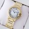 Ballon Bleu de Cartier medium swiss quartz watch with diamonds 18kt yellow gold