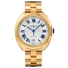 Cle de Cartier 40mm 18K yellow gold replica watch for men WGCL0003