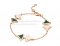 Replica Bvlgari DIVAS' Dream Bracelet Rose Gold with Malachite and Mother of Pearl