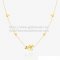 Van Cleef Arpels Frivole Necklace Yellow Gold With 9 Round Diamonds