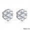 Fake Van Cleef & Arpels Fleurette Earstuds White Earrings With 7 Diamonds