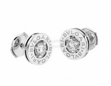 Fake BVLGARI BVLGARI White Gold Diamond Earrings