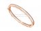 Replica Bvlgari B.zero1 Bangle Bracelet in Rose Gold and White Cermet