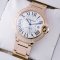 Ballon Bleu de Cartier WE9008Z3 large diamond watch replica 18K pink gold