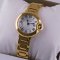 Ballon Bleu de Cartier small quartz watch replica 18kt yellow gold