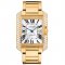 Cartier Tank Anglaise extra large diamond bezel 18K yellow gold mens watch WT100007