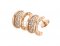 Replica Bvlgari B.zero1 Rose Gold and Pave Diamond Earrings