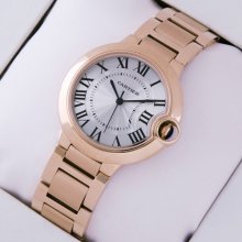 Ballon Bleu de Cartier medium swiss quartz watch replica 18kt pink gold