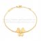 Van Cleef & Arpels Flowers Frivole Bracelet 1 Flowers Yellow Gold With Diamond