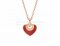 Fake BVLGARI BVLGARI Cuore Pendant in Rose Gold with Carnelian