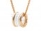 Replica Bvlgari B.zero1 Pendant with White Ceramic Rose Gold Chain