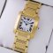 Cartier Tank Francaise mens watch imitation 18K yellow gold