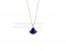 Replica Bvlgari Divas' Dream Necklace in Rose Gold with Lapis Lazuli and Diamond