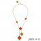 Cheap Van Cleef & Arpels Magic Alhambra Necklace In Pink Gold With 5 Motifs